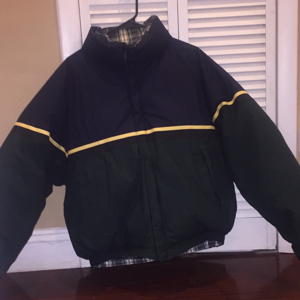 Vintage nautica  puffer reversible jacket